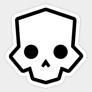 Skull logo (white) Sticker